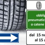 Gomme invernali obbligatorie dal 15 novembre